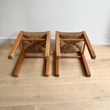 Pierre Gautier-Delaye stools 🇫🇷 “Week-end” model, Vergnères editions, 1960s