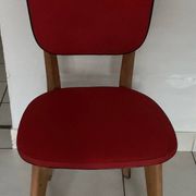 Red faux leather chair from the 1970s
