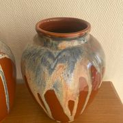 Pair of vases signed Jean Pointu