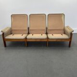 Svend Skipper Mobel Skippers Danois Beige du milieu du siècle, Canapé en teck, années 1960