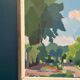 Original Swedish Oil on Canvas – “Garden” by Richard Björklund – Signed