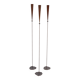 Pieter Spruyt handmade Brass 3 Brutalist Torchères