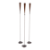 Pieter Spruyt handmade Brass 3 Brutalist Torchères