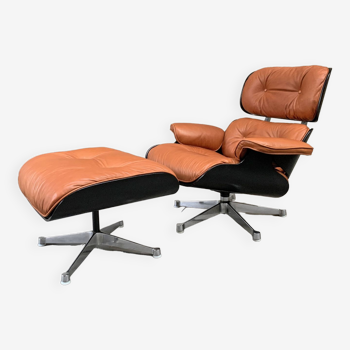 Lounge chair & ottoman Herman Miller vintage 1960-70 Charles & Ray Eames