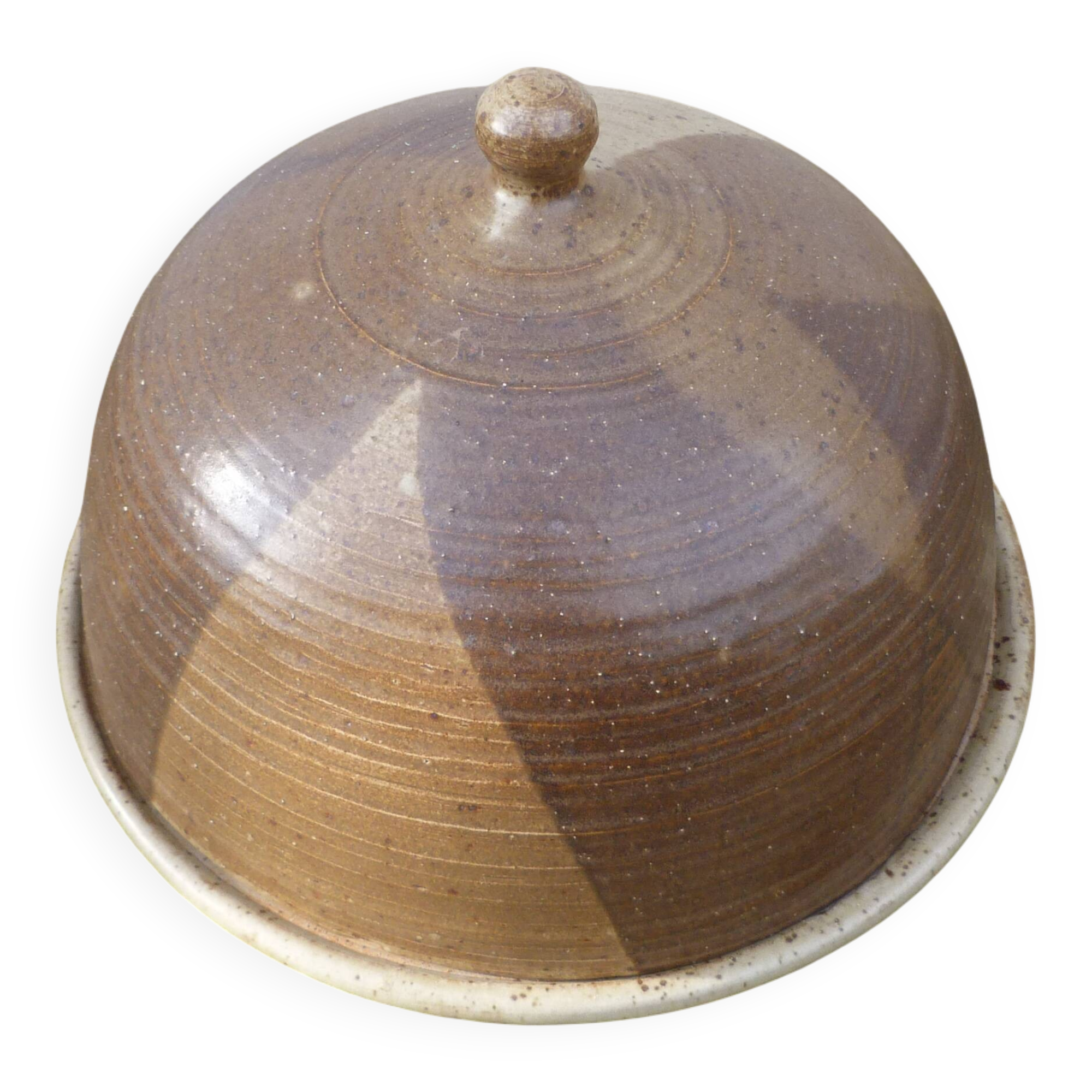 Cloche à fromage en Grés Alain Blanchard vintage 1970 signé