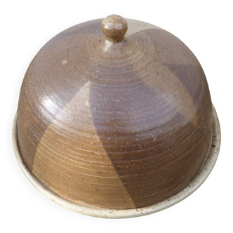 Vintage 1970 signed Alain Blanchard stoneware cheese dome