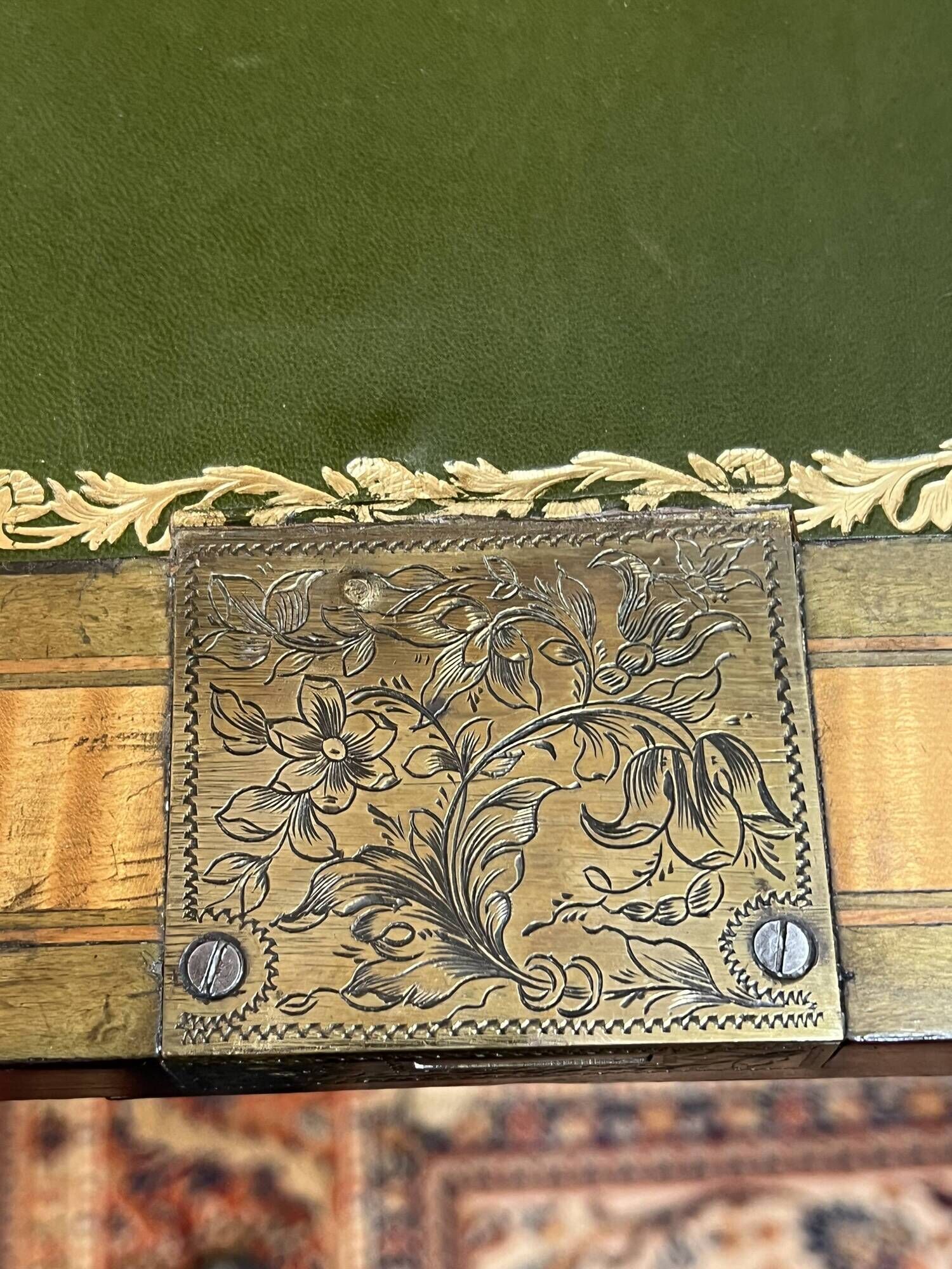 Secretary Ancien, Napoleon III, Late Nineteenth Century, Marquetry And Gilded Bronze