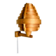 Mounted Pine Veneer Conical Wall Lamp By Hans-Agne Jakobsson For Markaryd, Sweden 1960S