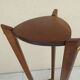 Vintage wooden pedestal table