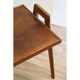 Table basse vintage en chêne 1950