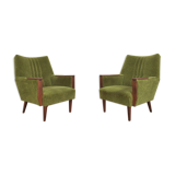 Danish teak armchairs, set of 2
