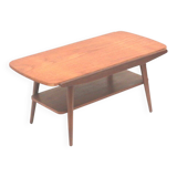 Vintage teak coffee table with a reversible top