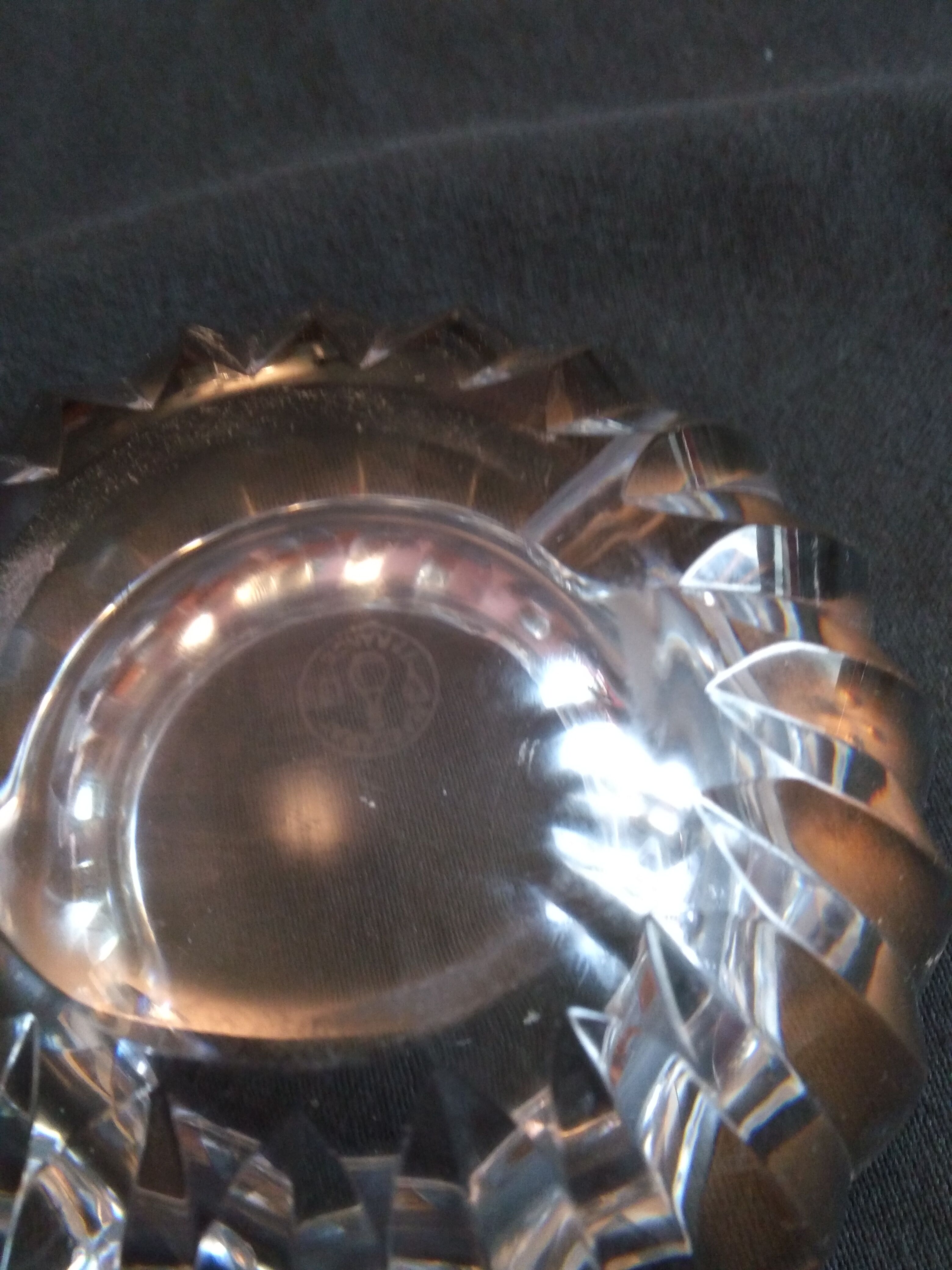 Baccarat crystal ashtray