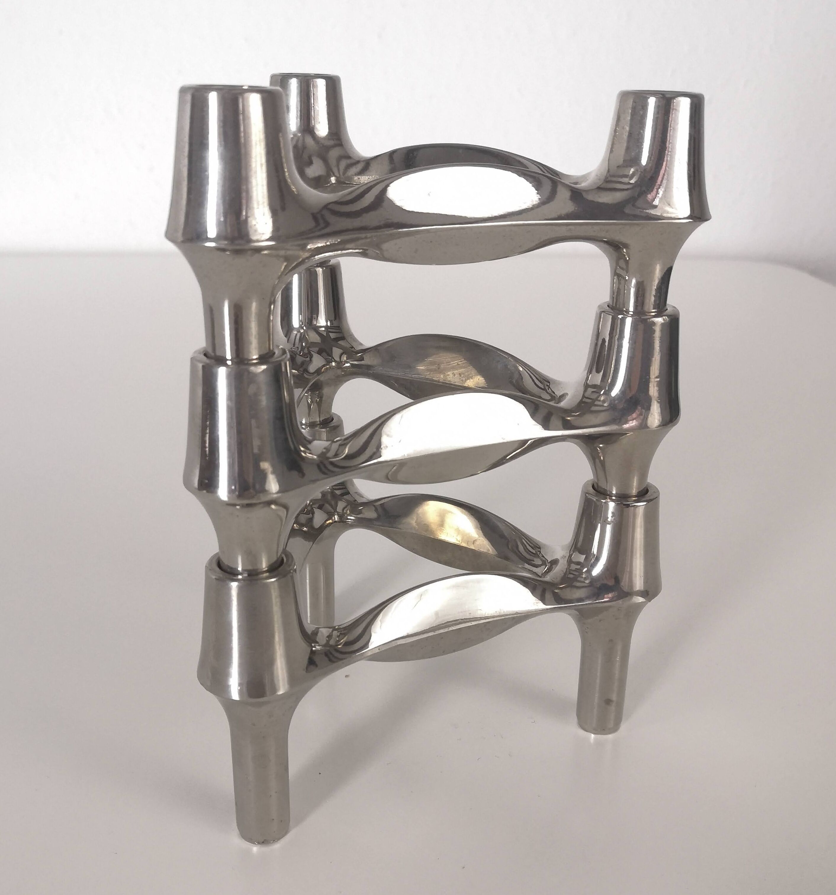 Set of 3 Nagel BMF candle holders