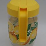 Carafe en verre citrons vintage