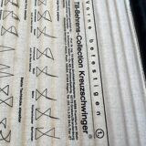 Leather cushion for postmodern Kreuzschwinger chair by Till Behrens, 1980s, set of 2.