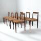 Set of 8 Lübke Rosewood Dining Chairs, Germany, 1960s