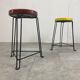 Pair of mid century industrial stools, 1950s