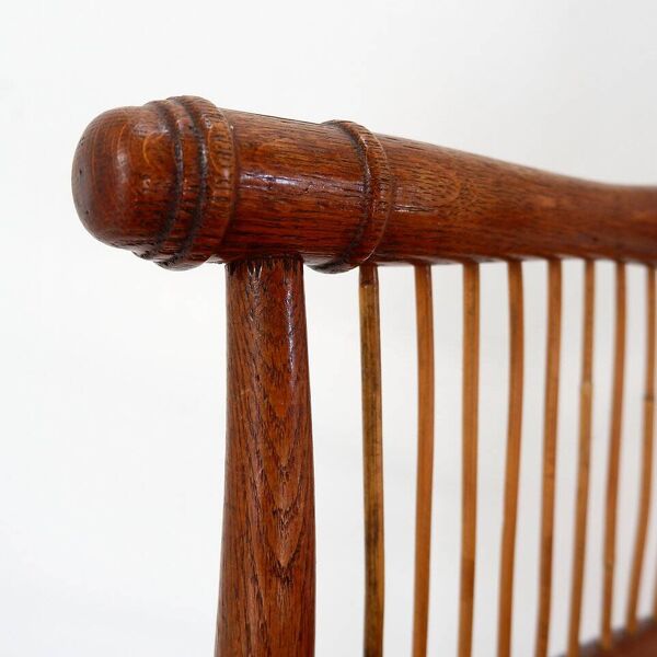 Fauteuil en bois et osier