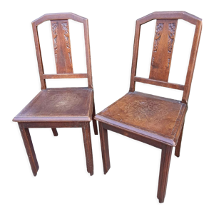 lot de 2 chaises art