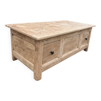 Solid oak coffee table