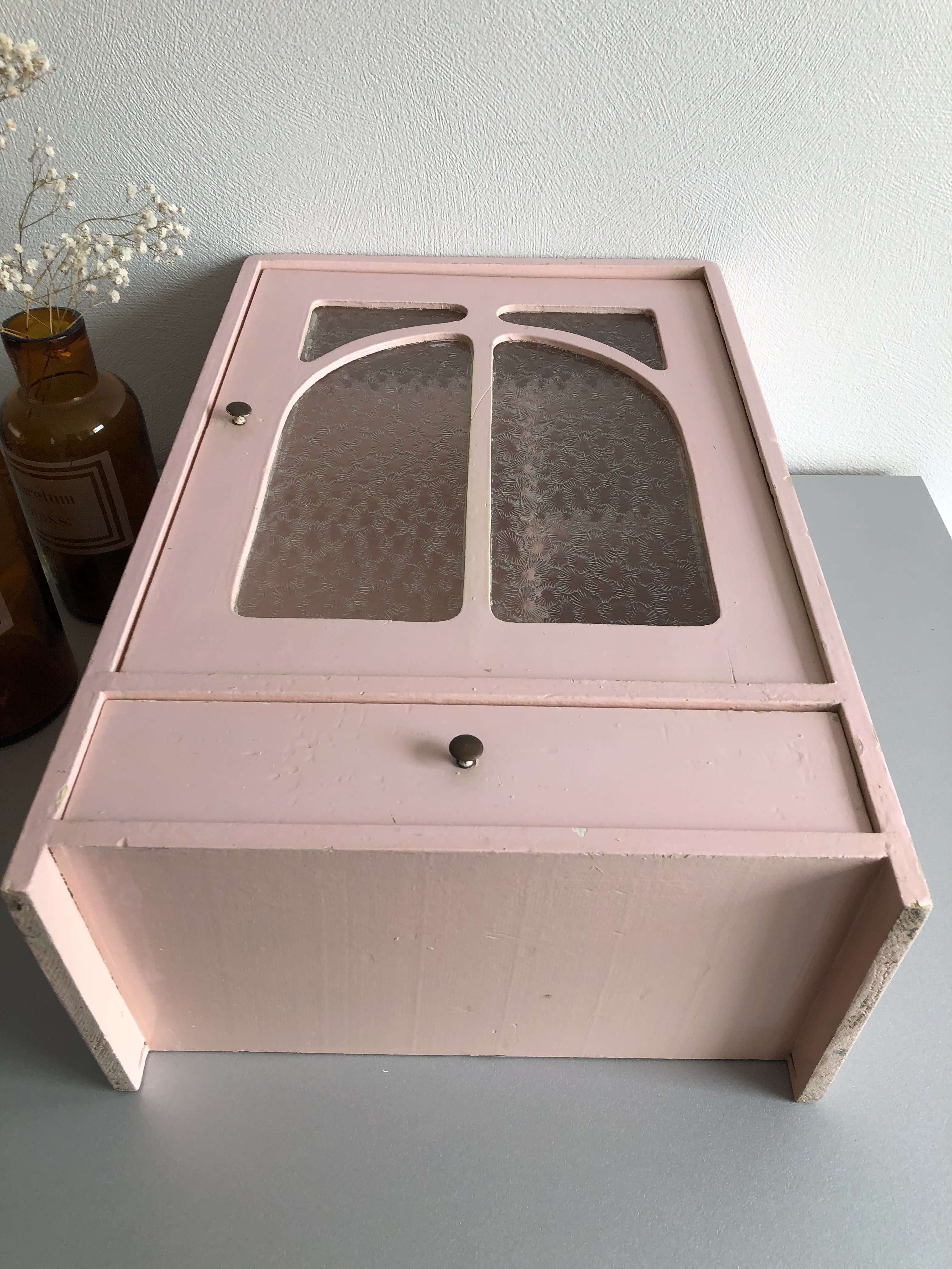 Pink pharmacy cabinet