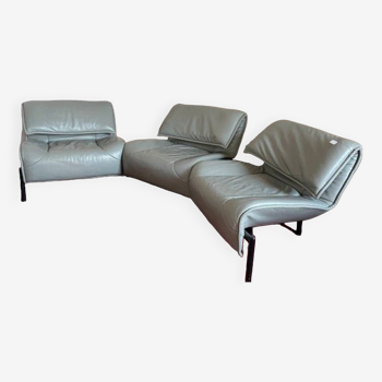 Cassina modular leather sofa