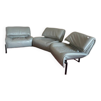 Cassina modular leather sofa