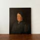 Antique Oil Painting on Canvas With Frame "Portrait of Noble Lady