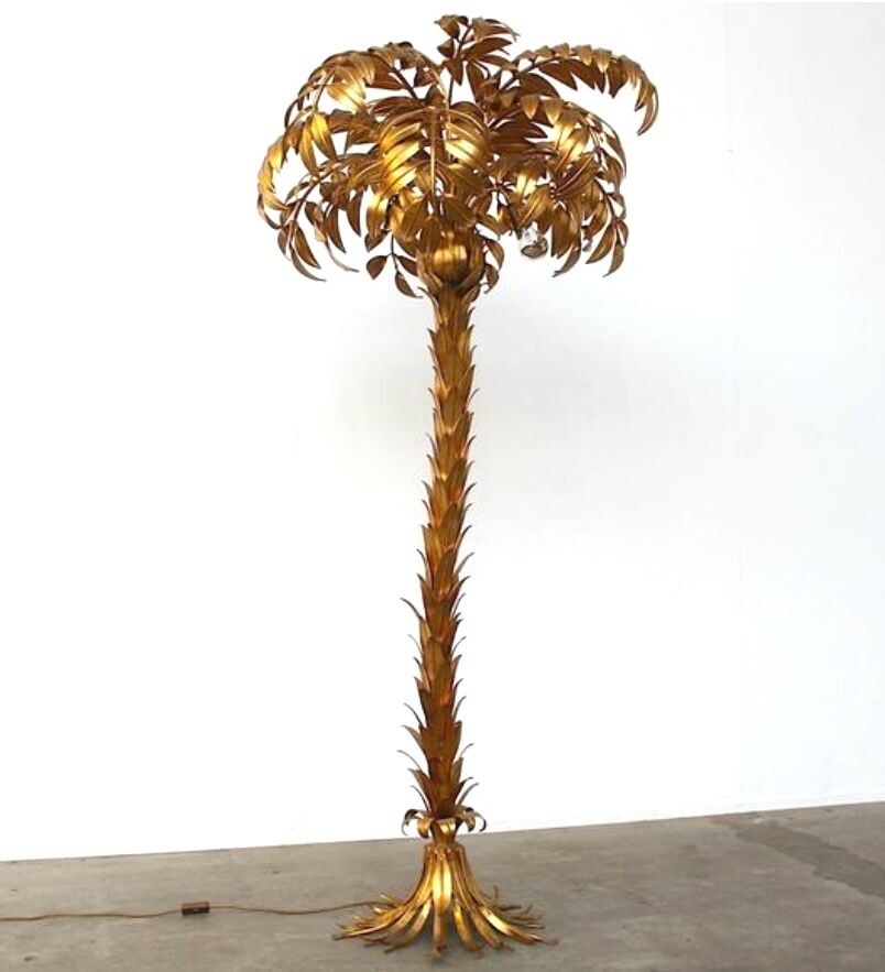 Lampadaire Hans Kögl métal doré