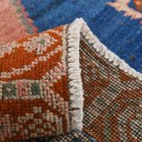 Tapis Vintage Bleu Oriental 4x9, 137x272Cm