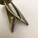 Brutalist Brass Metal Candleholder by Klaus Ullrich for Faber & Schumacher 1950s