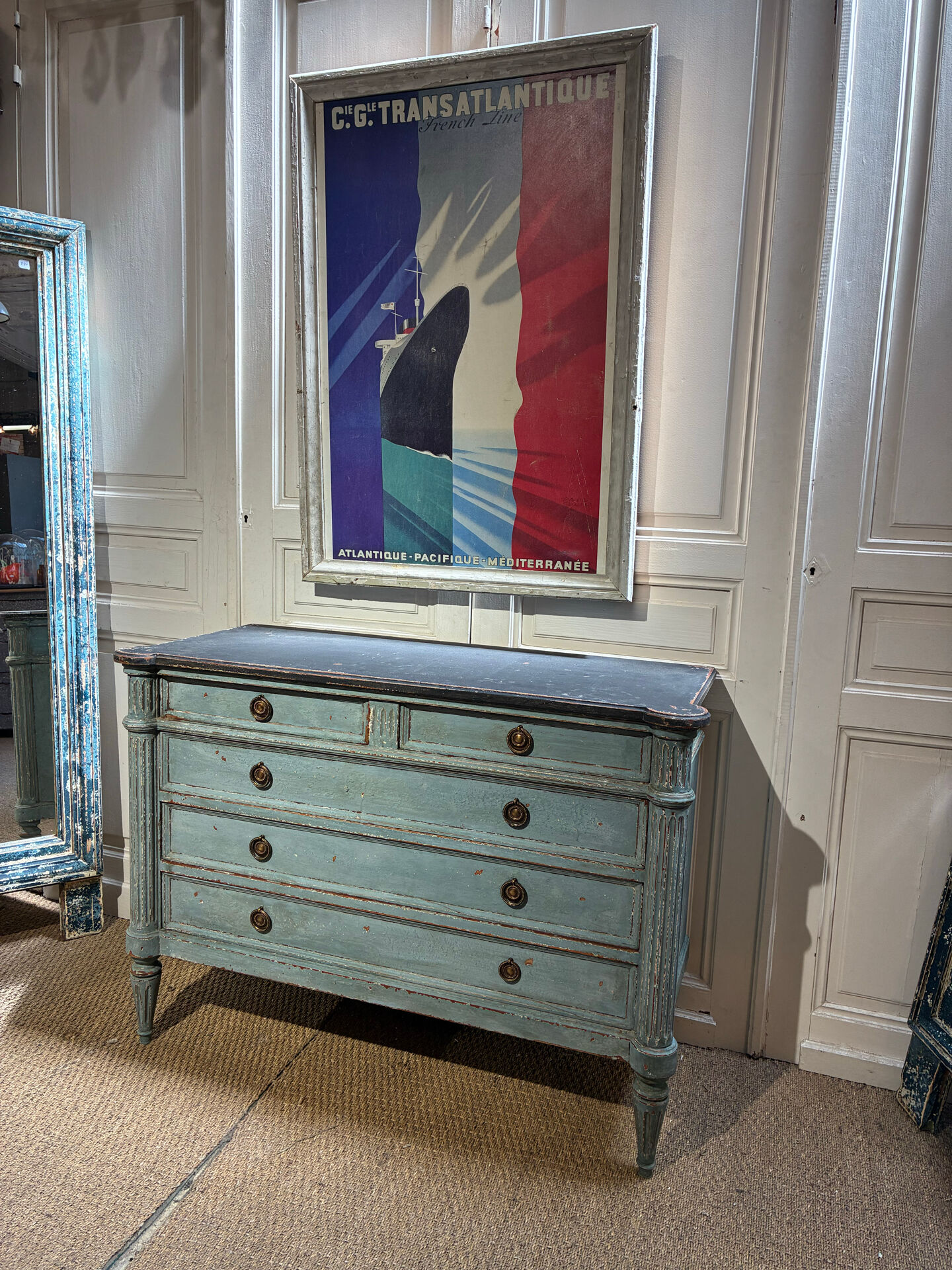 Antique Chest of Drawers, Louis, 16