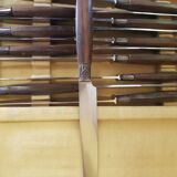 Set of 10 Art Deco knives in a case