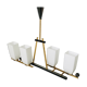 Lustre 4 black and gold metal Arlus fires - 1950