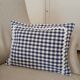 Set of 2 vintage cushions, blue gingham