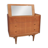 Scandinavian teak veneer dressing table, 1970s