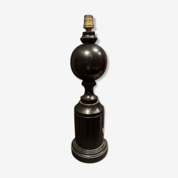Large wooden ball lamp foot