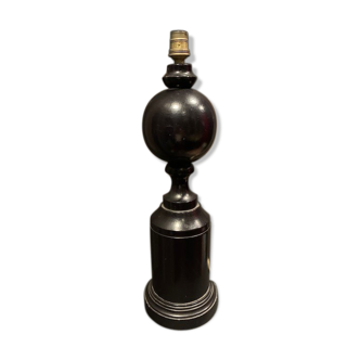 Large wooden ball lamp foot