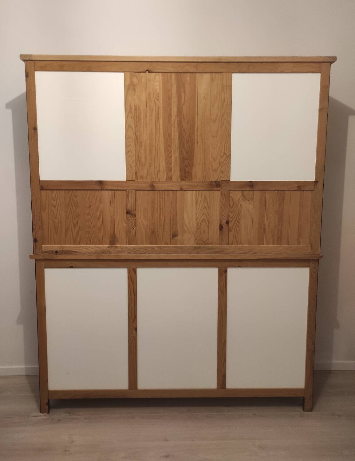 Black and wooden sideboard