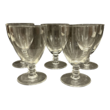5 verres à porto en cristal