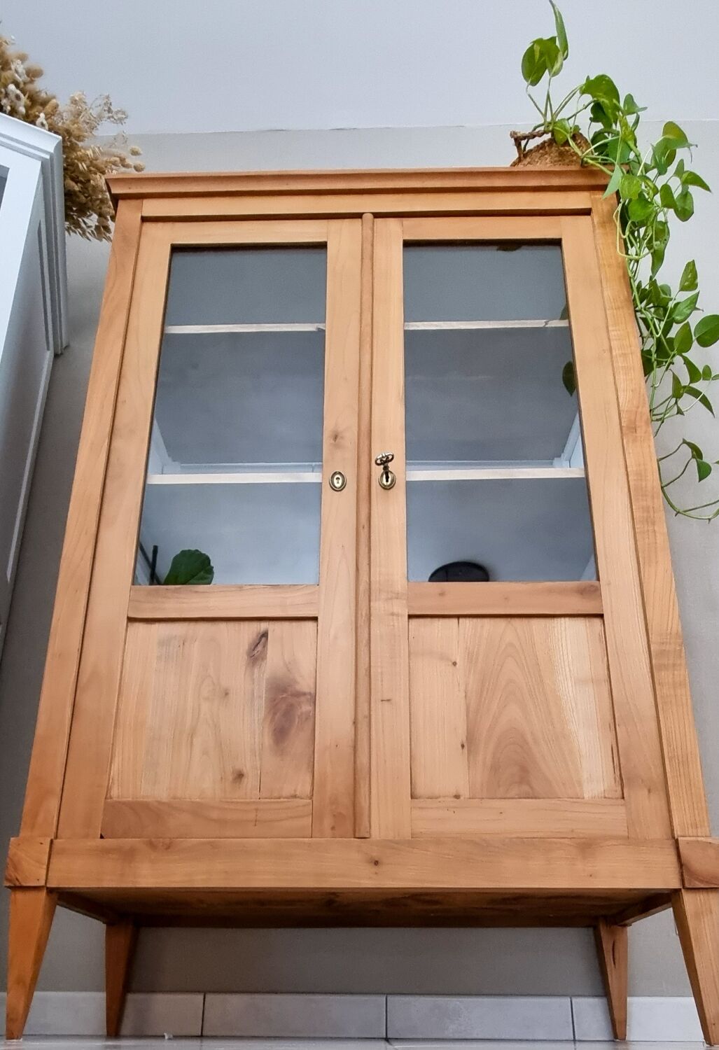 Vitrine bois massif