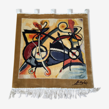 Kandinsky Woven Silk Tapestry