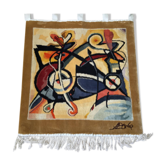 Kandinsky Woven Silk Tapestry