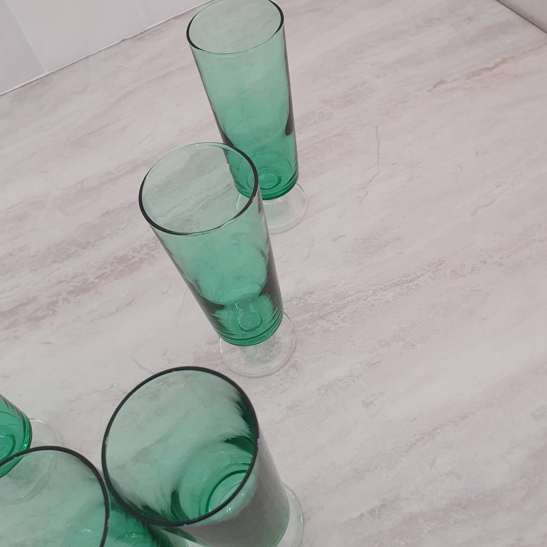 6 flûtes vertes modèle Cavalier