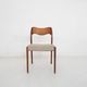 Teak dining chair model 71 by Niels Otto Moller for J.L. Moller Mobelfabrik, Denmark 1960's