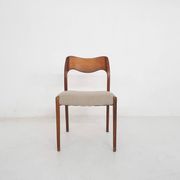 Teak dining chair model 71 by Niels Otto Moller for J.L. Moller Mobelfabrik, Denmark 1960's