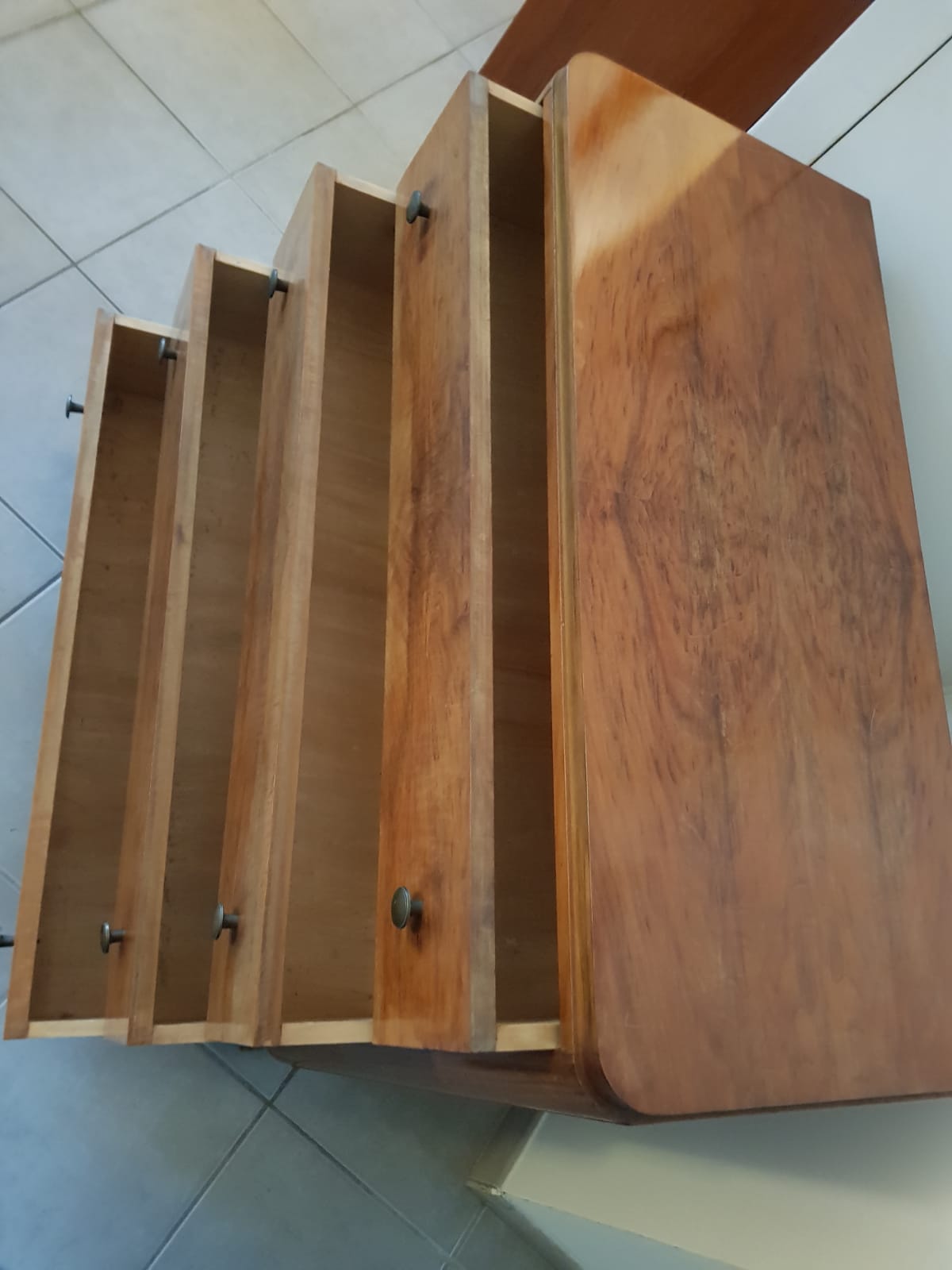 Walnut chest of drawers 1950