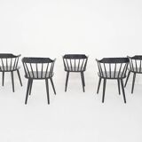 Set of five Yngve Ekstrom for Pastoe FH01 dining room chairs, The Netherlands 1960's