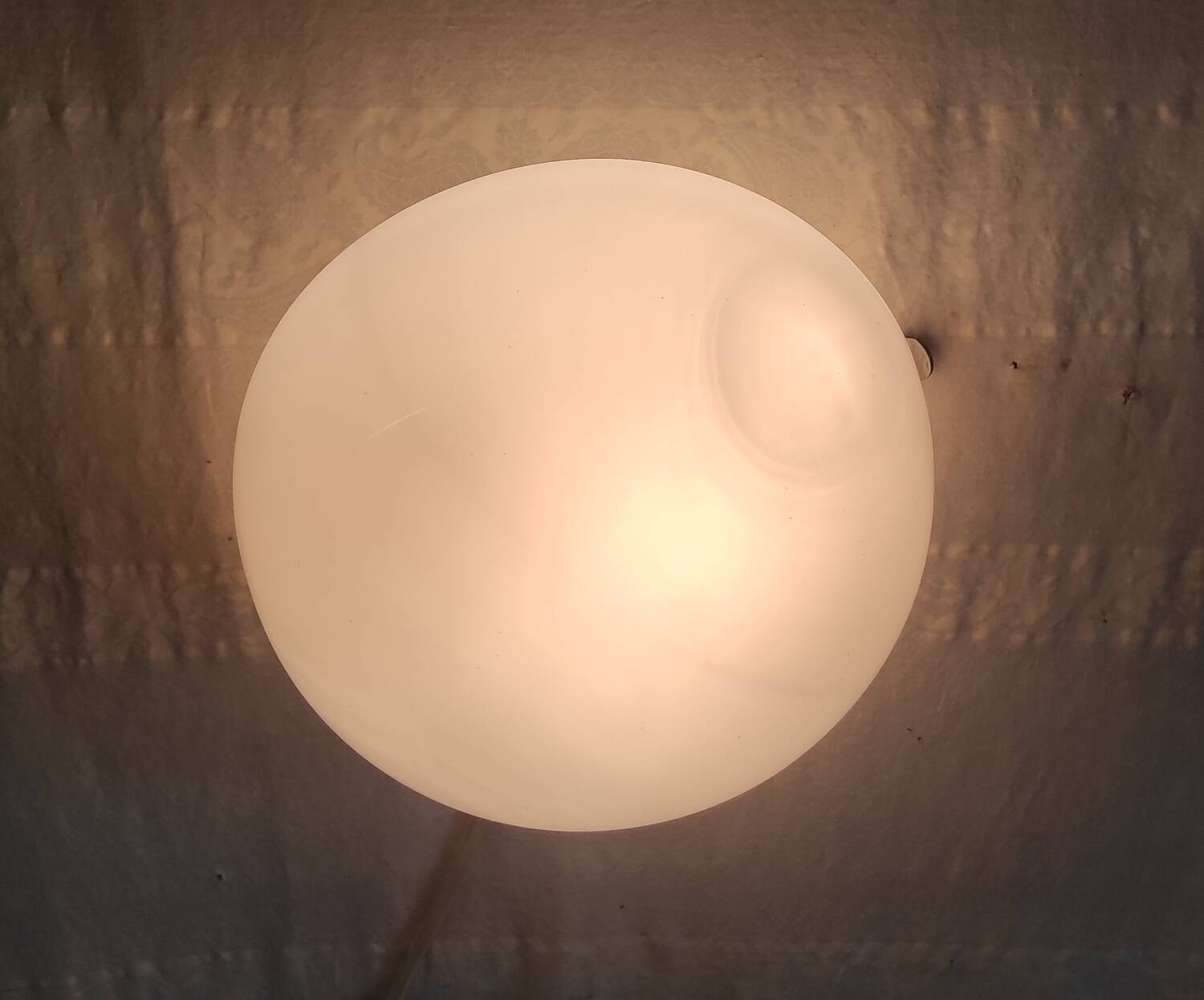 Opaline globe ceiling light 20 cm - 1960s